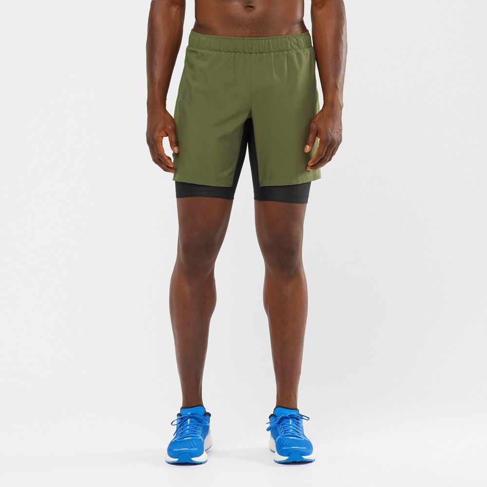 Salomon Shorts Herre Olivengrøn - XA TWINSKIN (DHLBS-1026)